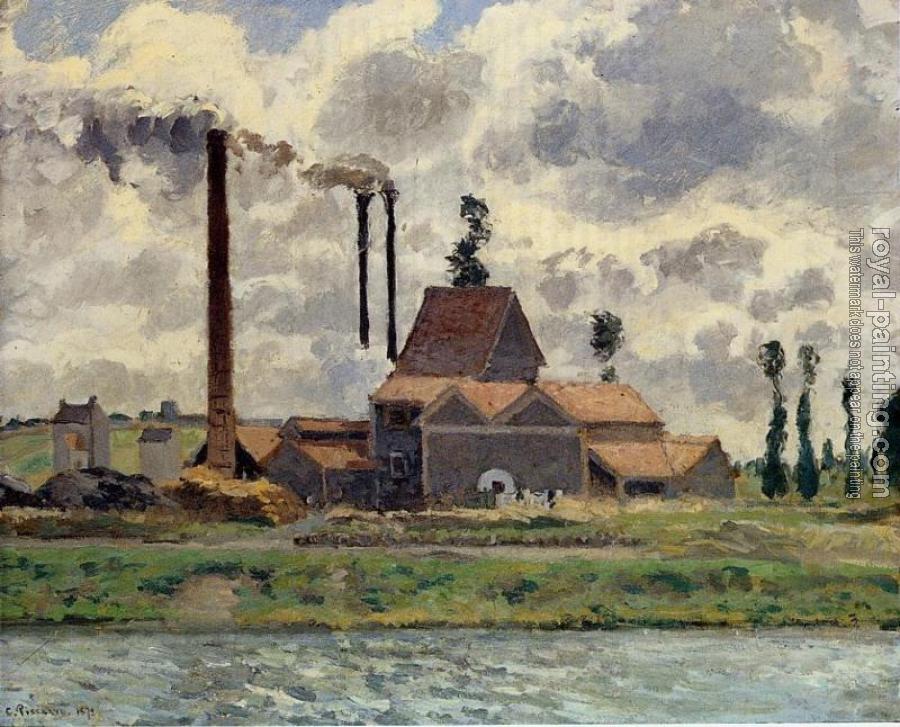 Camille Pissarro : Factory at Pontoise